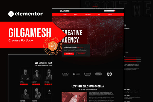 Gilgamesh - Creative Portfolio Elementor Template Kit