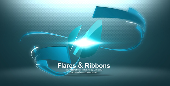 Flares & Ribbons Logo Reveal