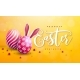 Vector Illustration of Happy Easter Holiday  - GraphicRiver Item for Sale
