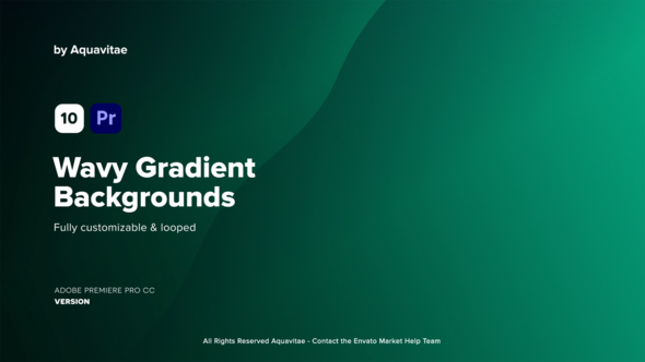 Wavy Gradient Backgrounds l MOGRT for Premiere Pro