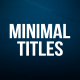 Minimal Titles for FCPX - VideoHive Item for Sale