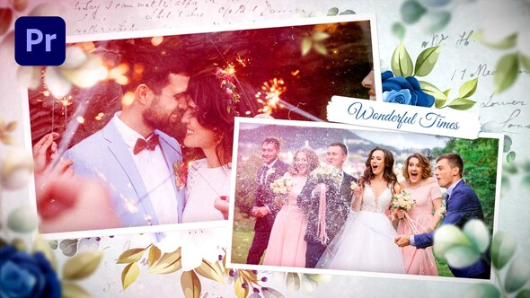 Floral Wedding Photo Slideshow | MOGRT