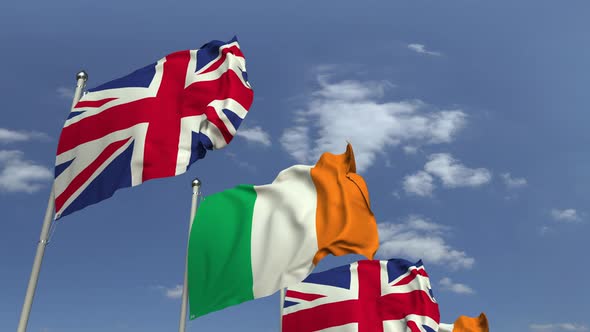 Flags of Ireland and the United Kingdom