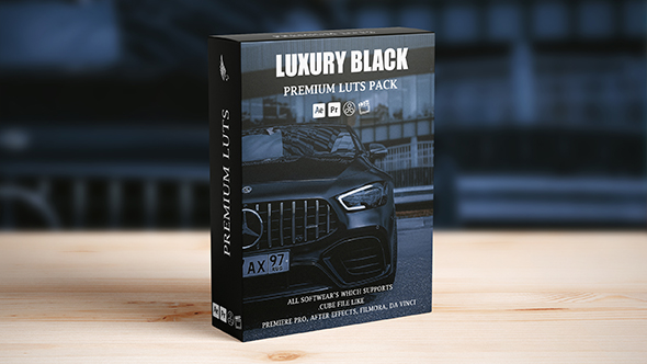 Luxury Black Cinematic Video LUTs Pack
