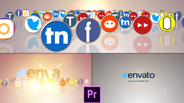 Social Media Logo V2 - Premiere Pro