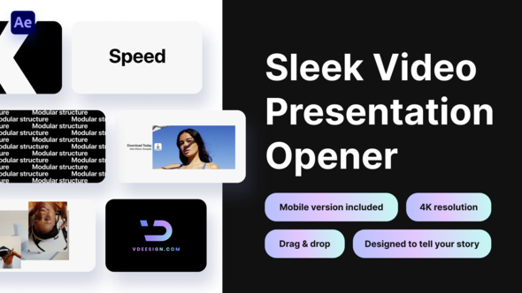Sleek Video Presentation Opener alt