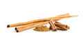 Dry cinnamon sticks and cinnamon powder isolated on white background. Cinnamon spice. - PhotoDune Item for Sale