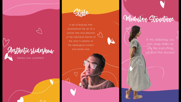 Aesthetic Colorful Slideshow Stories | After Effects alt