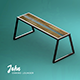 Interior John's dining lounger industrial design Low-poly 3D model - 3DOcean Item for Sale