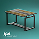Interior Mark's dining tabel industrial design Low-poly 3D model - 3DOcean Item for Sale