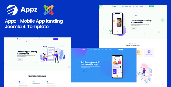 Appz – Mobile App landing Joomla 4 Template