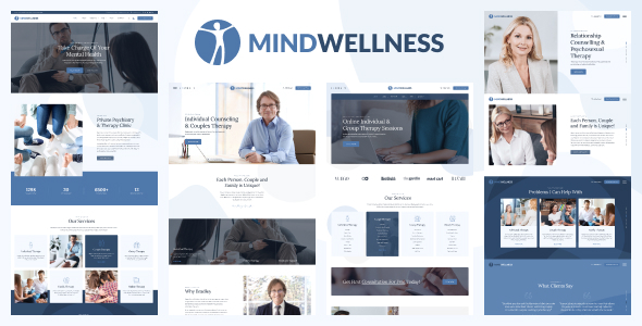 Mindwellness - Psychiatry Clinic HTML Template