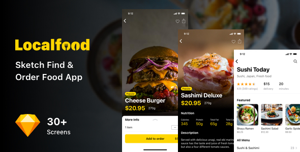 Localfood - Sketch Find & Order Food App