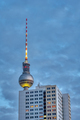 The famous TV Tower of Berlin at dusk - PhotoDune Item for Sale