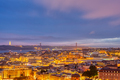 View over downtown Lisbon at night - PhotoDune Item for Sale