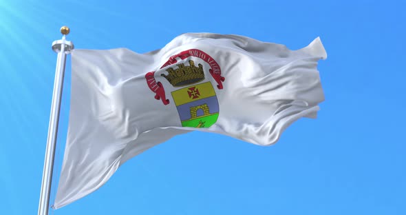 Porto Alegre flag, Rio Grande do Sul, Brazil