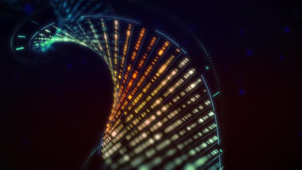 Microscope investigating the evolution of human DNA for scientific research alt