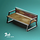 Interior Bob's living sofa industrial design Low-poly 3D model - 3DOcean Item for Sale