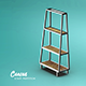 Interior Caesar's stair rack partition industrial design Low-poly 3D model - 3DOcean Item for Sale