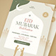 Eid Mubarak Flyer + Social Media - GraphicRiver Item for Sale