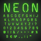 Green Neon Light Alphabet, Numbers and Symbols - GraphicRiver Item for Sale