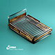 Interior Simon's bed industrial design Low-poly 3D model - 3DOcean Item for Sale