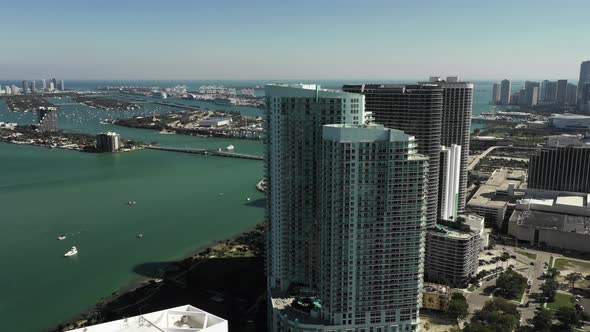 Highrise architecture design Miami Midtown scene