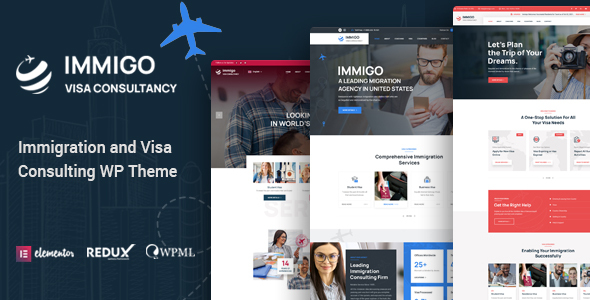 Immigo - immigration and Visa Consulting WordPress Theme
