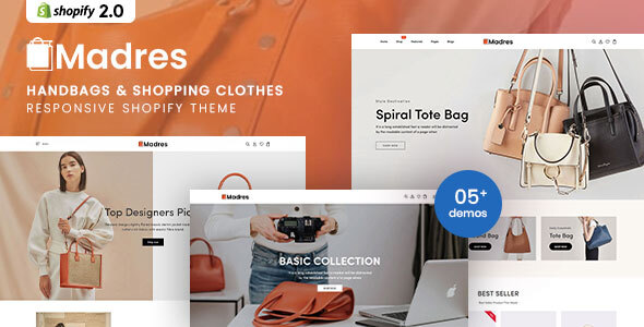 Madres - Tema de Shopify para bolsos y ropa de compras