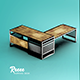 Interior Renee's working table industrial design Low-poly 3D model - 3DOcean Item for Sale