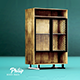 Interior Philip's book rack industrial design Low-poly 3D model - 3DOcean Item for Sale