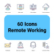 Remote Working icons - GraphicRiver Item for Sale