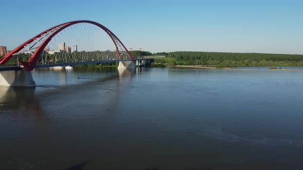 A Large Rope Bridge Connecting the Two Banks