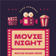 Movie Night Event Flyer - GraphicRiver Item for Sale
