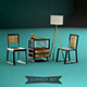 Interior corner set industrial design Low-poly 3D model - 3DOcean Item for Sale
