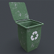 Recycle Trash Can - Game Ready 3D model - 3DOcean Item for Sale