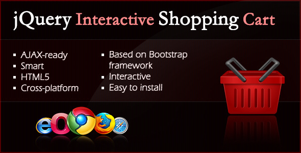 jQuery Interactive Shopping Cart