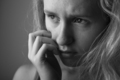Portrait of very young depressed woman-girl(black and white) - PhotoDune Item for Sale