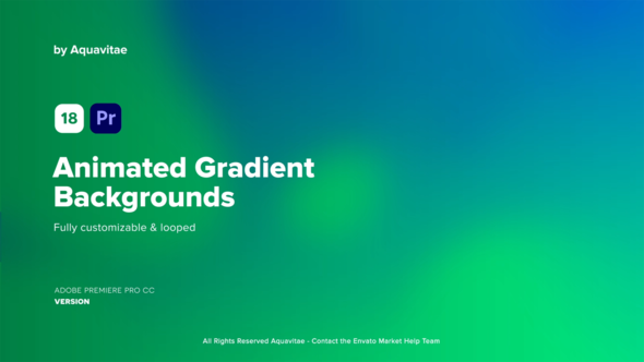 Animated Gradient Backgrounds l MOGRT for Premiere Pro