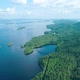 Aerial View of the Lake and Forest in South Finland - VideoHive Item for Sale
