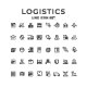 Set Line Icons of Logistics - GraphicRiver Item for Sale
