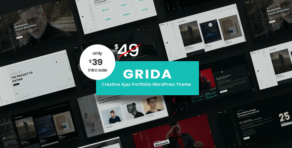 Grida – Ajax Portfolio WordPress Theme