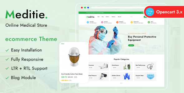 Meditie - The Medical Store3.x Responsive Theme