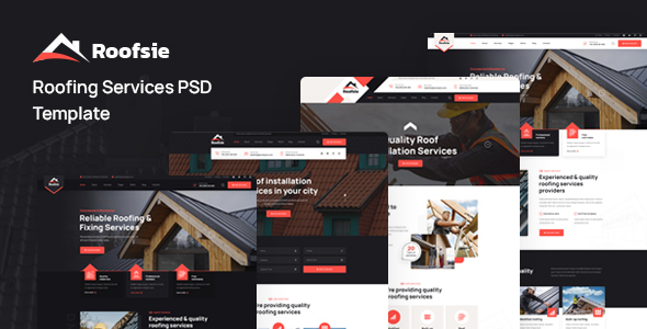 Roofsie - Roofing Services PSD Template