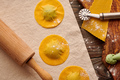 Raw homemade ravioli pasta with spinach and ricotta - PhotoDune Item for Sale