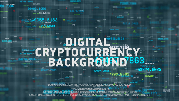 Digital Cryptocurrency Background