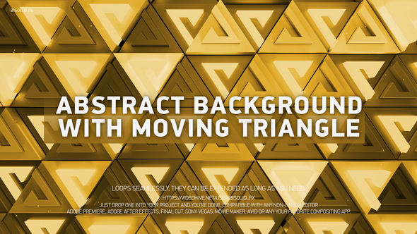 Abstract Background With Moving Triangle