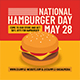 National Hamburger Day Flyer Set - GraphicRiver Item for Sale