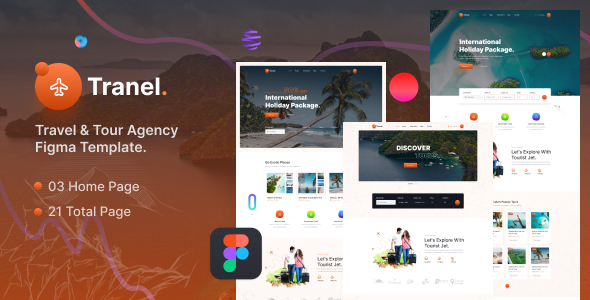 Tranel - Travel & Tour Agency Figma Template