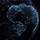 3d alpha Blue earth technology, business and communications background globe rotating with plexus. - VideoHive Item for Sale
